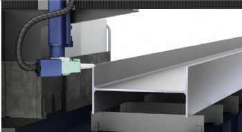 H-shaped steel three-dimensional five-axis cutting