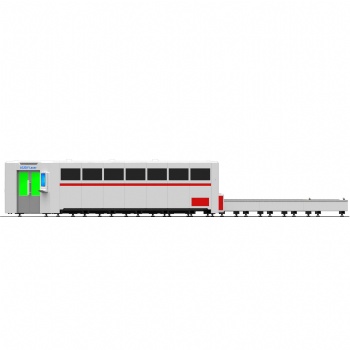 Full covered and exchange table laser cutting machine