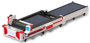 Opened and exchange table laser cutting machine