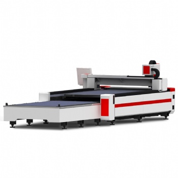 Opened and exchange table laser cutting machine