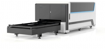 Full covered and exchange table laser cutting machine