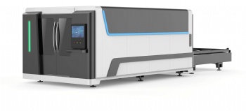 Full covered and exchange table laser cutting machine