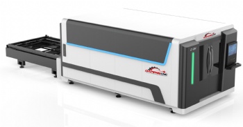 Full covered and exchange table laser cutting machine